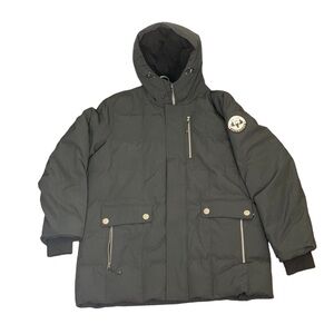 Arctic expedition men’s black hooded winter coat size xl